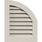 Ekena Millwork Quarter Round Top Right Primed, Functional, Pine Gable Vent w/ 1" x 4" Flat Trim Frame, 12"W x 26"H GVWQR12X2601SFPPI - alternate 1